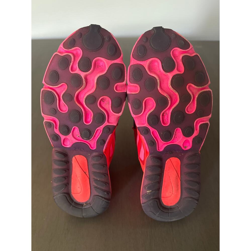 Nike Air Max 270 React Mystic Red Pink Blast Mens Size 10 - Picture 7 of 8